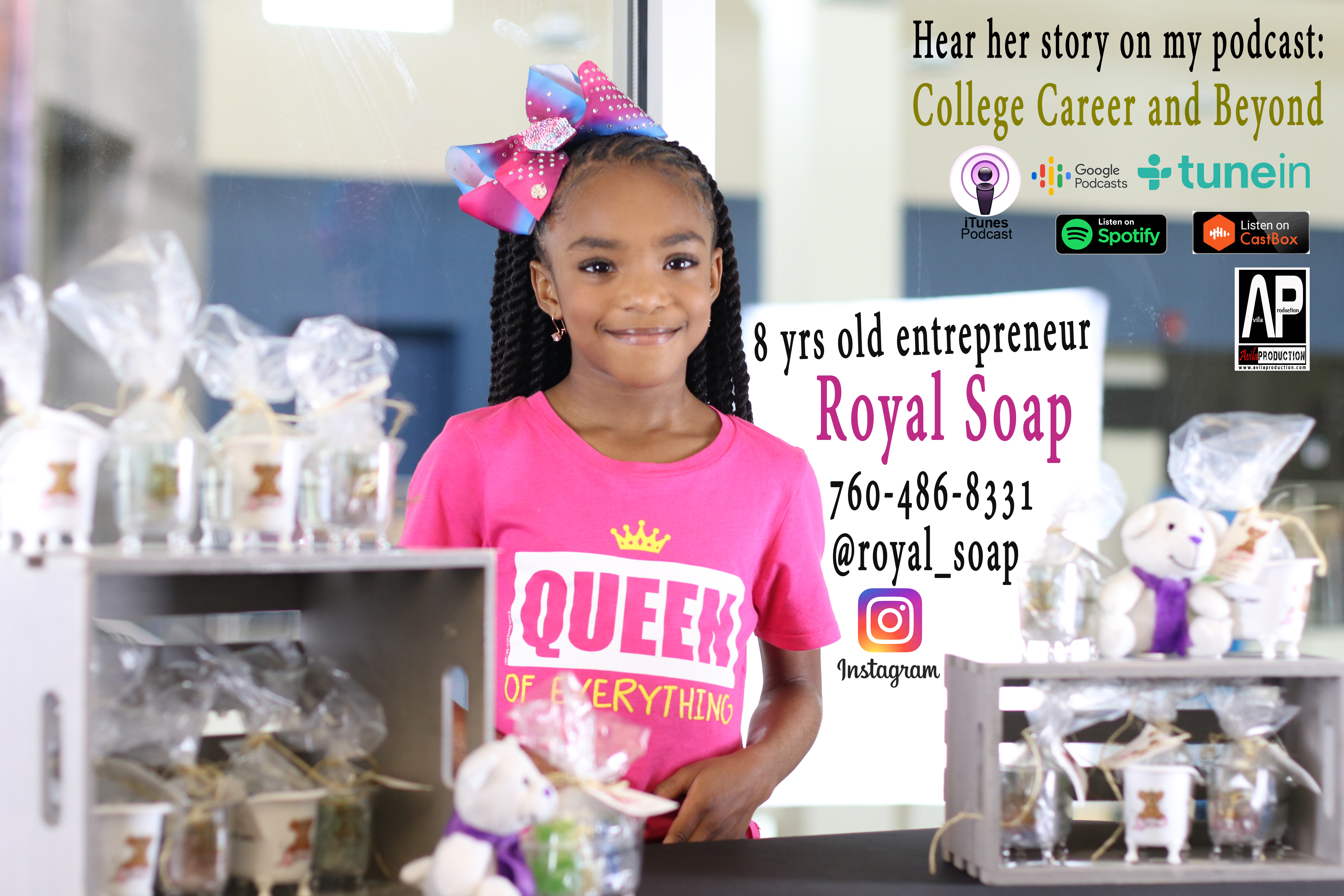 Meet an 8 yrs old entrepreneur who started her own soap company. She was inspired after the death of her father, who was shot in his car a couple weeks before Thanksgiving. Now her company raises revenue to help other children and families who have been victims of gun violence.